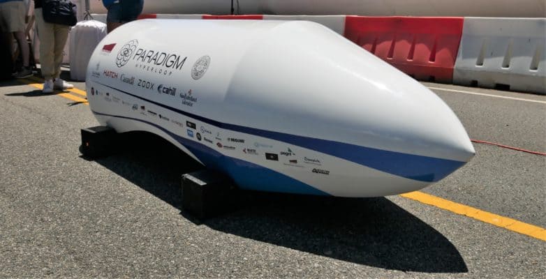 Fuselage of hyperloop pod
